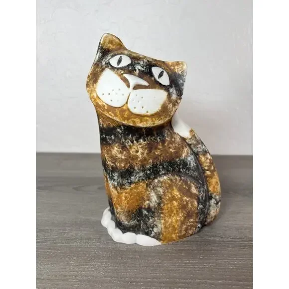 Calico CAT Ceramic Vase /‎ Figurine by Dalton Pottery Studio Scotland - Picture 2 of 8